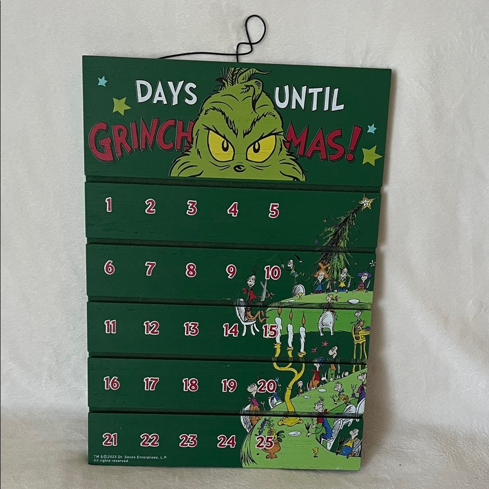 Grinch Holiday Countdown Calendar - Green